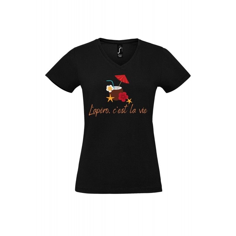T-shirt l'apéro (BLANC, S, HOMME)