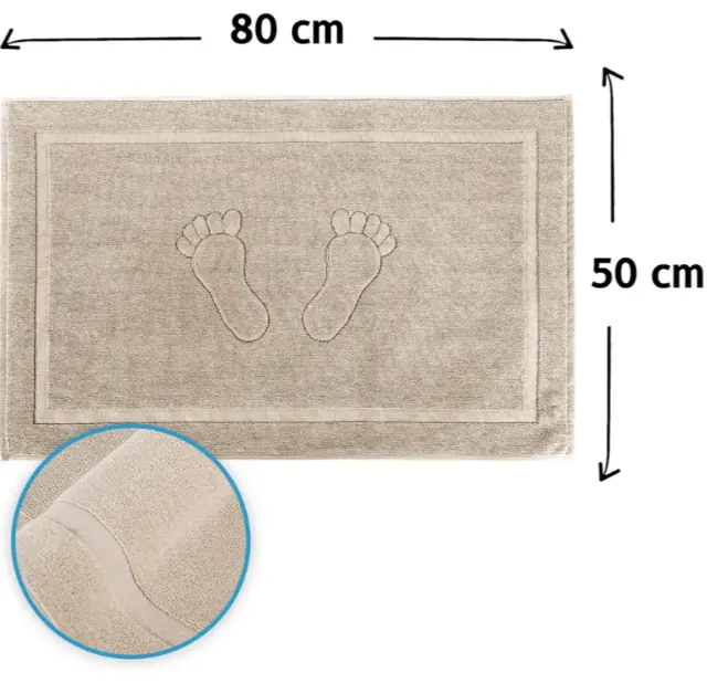 Tapis de bain brodé