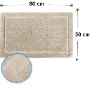 Tapis de bain brodé