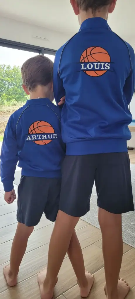 Veste survêtement enfant (NOIR, 4-6ans, Basket)