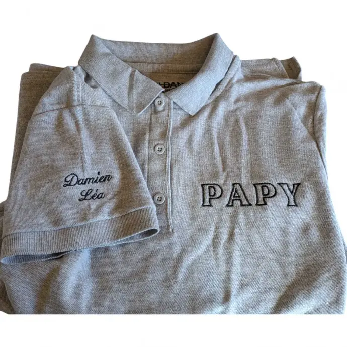 Polo brodé (BLANC, S, PAPY)