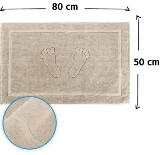 Tapis de bain brodé