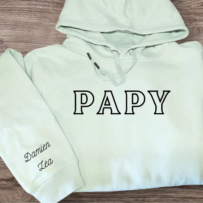 Sweat broderie prénoms