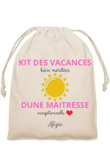 Sac cadeau en toile